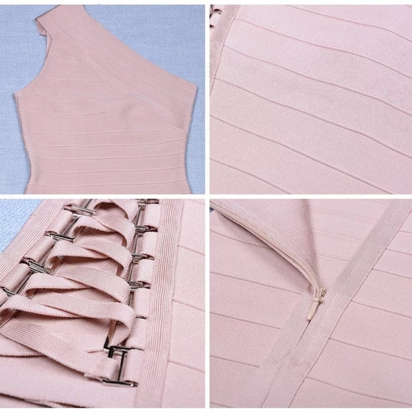 🎆HP🎇One-Shoulder Sequined Night Out Party Dress - Picture 5 of 8